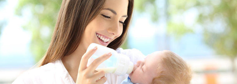 Pasar de la lactancia materna al biberón