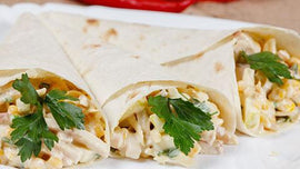 Receta con calcio: Burrito de queso y judías (plato sin carne)