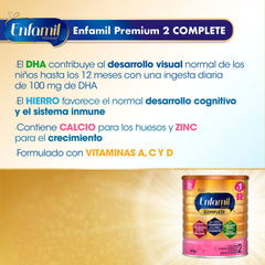 Propiedades de Enfamil Premium COMPLETE 2