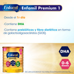 PropLeche de recién nacido - Enfamil Premium COMPLETE 1 (propiedades)